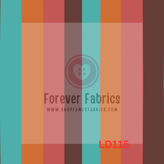 LD115 -70’s stripes   22| Preorder | By The Yard