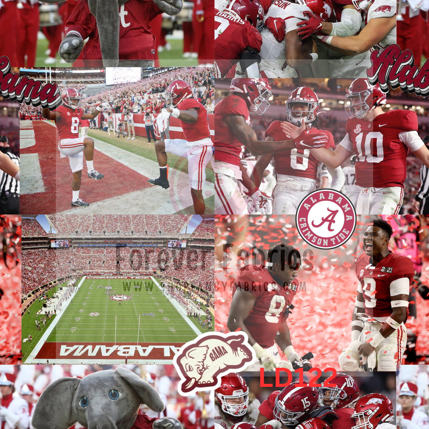 LD122 -Alabama Collage  22| Preorder | By The Yard