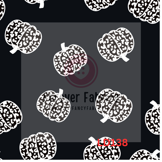 LD138 - B&WLeoPumpkins     22| Preorder | By The Yard