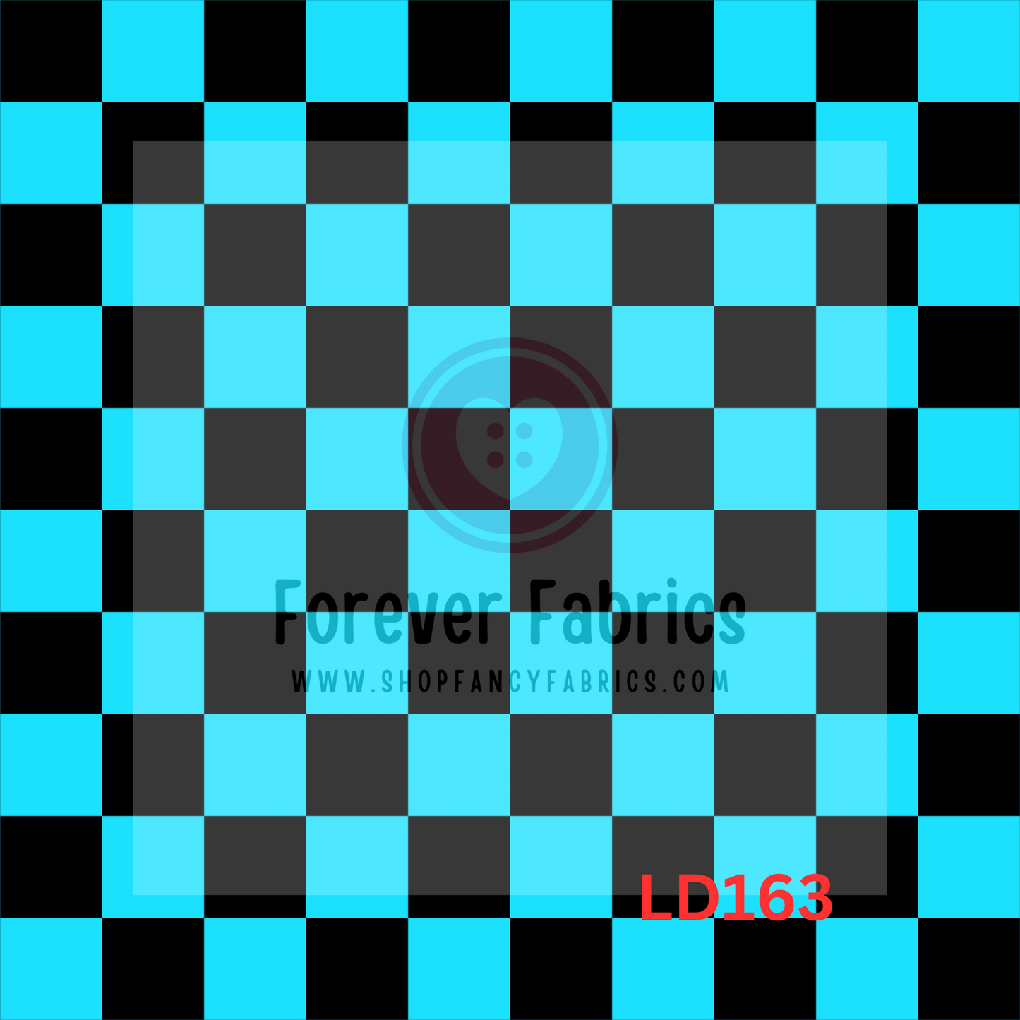 LD163   - Black/Blue Check    22| Preorder | By The Yard