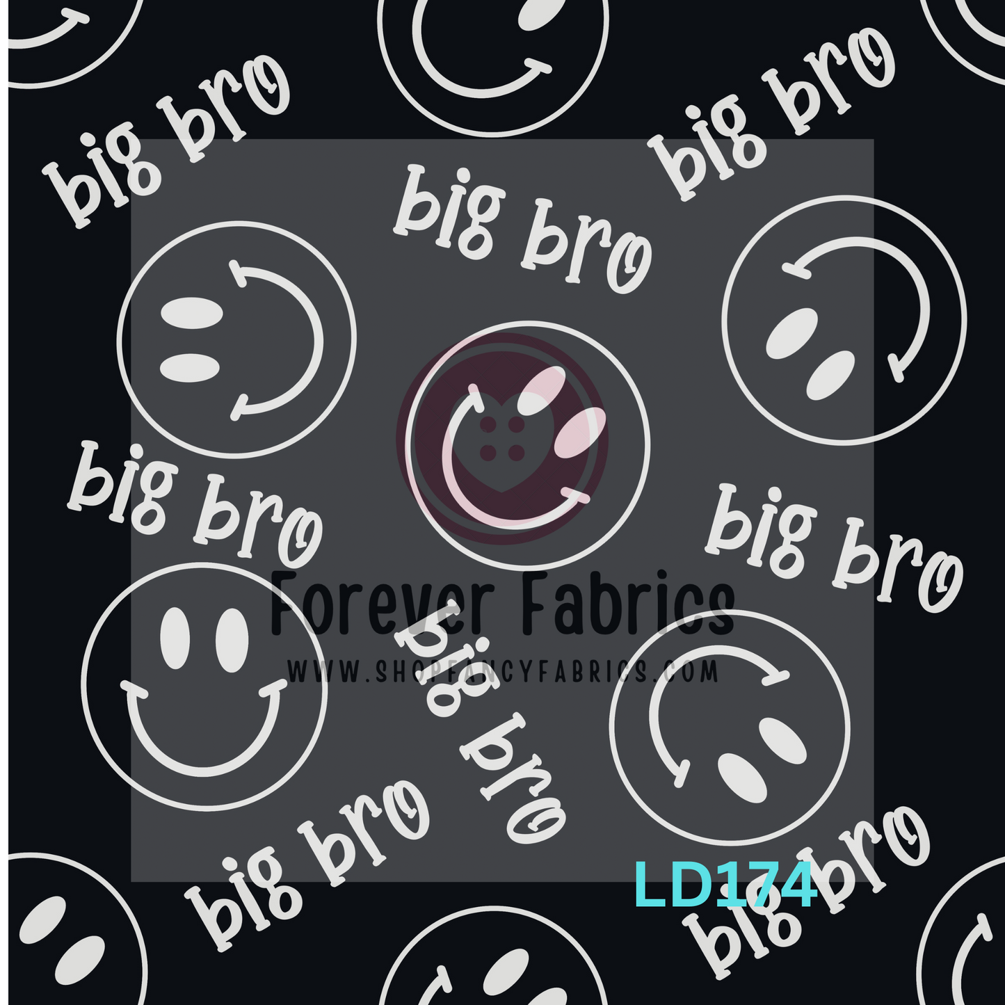 LD174   -Black Big Bro        22| Preorder | By The Yard