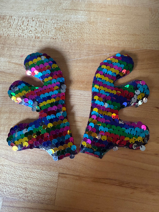 Multi Color  Sequin Reindeer Antlers