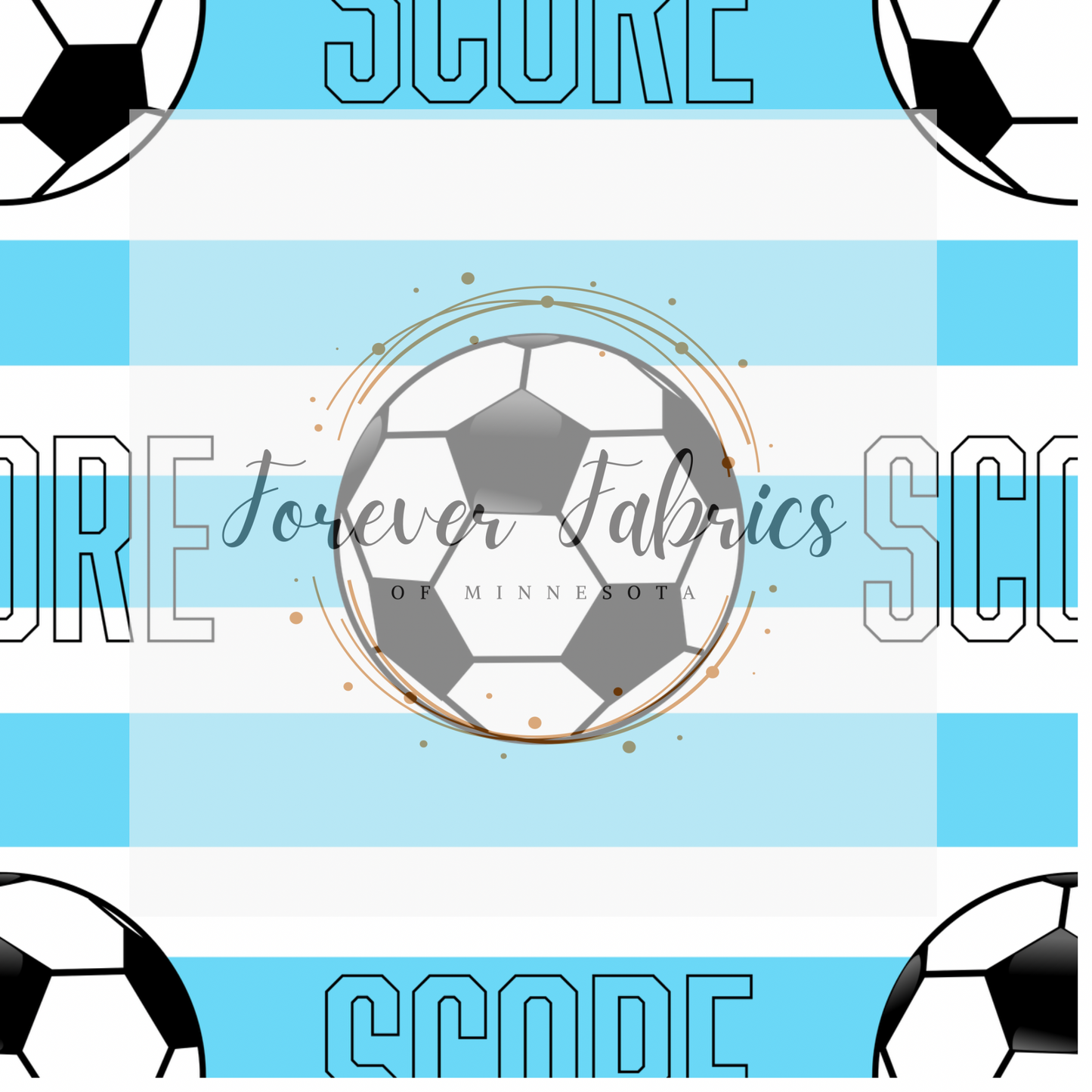 Soccer Score | Preorder  | Fabric By The Yard
