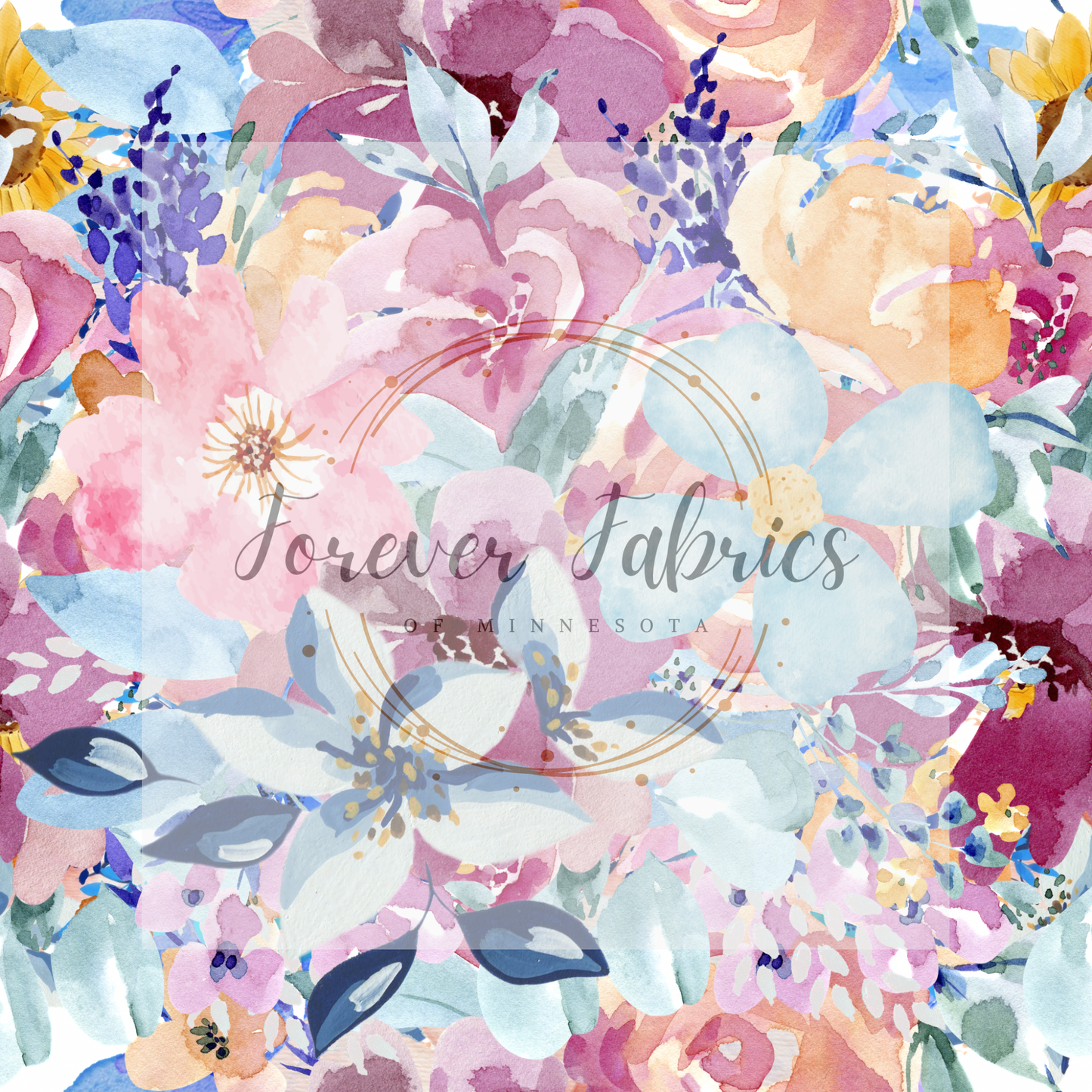 Watercolor Floral | Preorder | By The Yard
