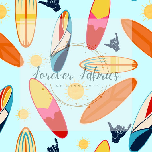 Surf Boards | Preorder | Fabric By The Yard