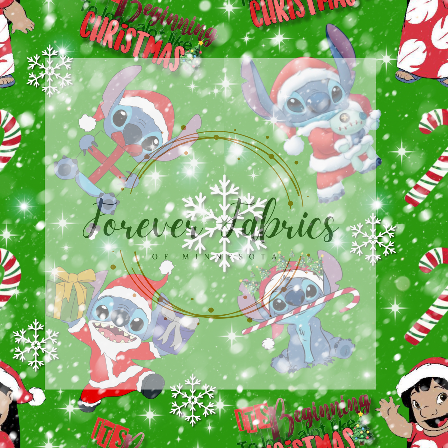 An Aliens Christmas | Preorder  | Fabric By The Yard