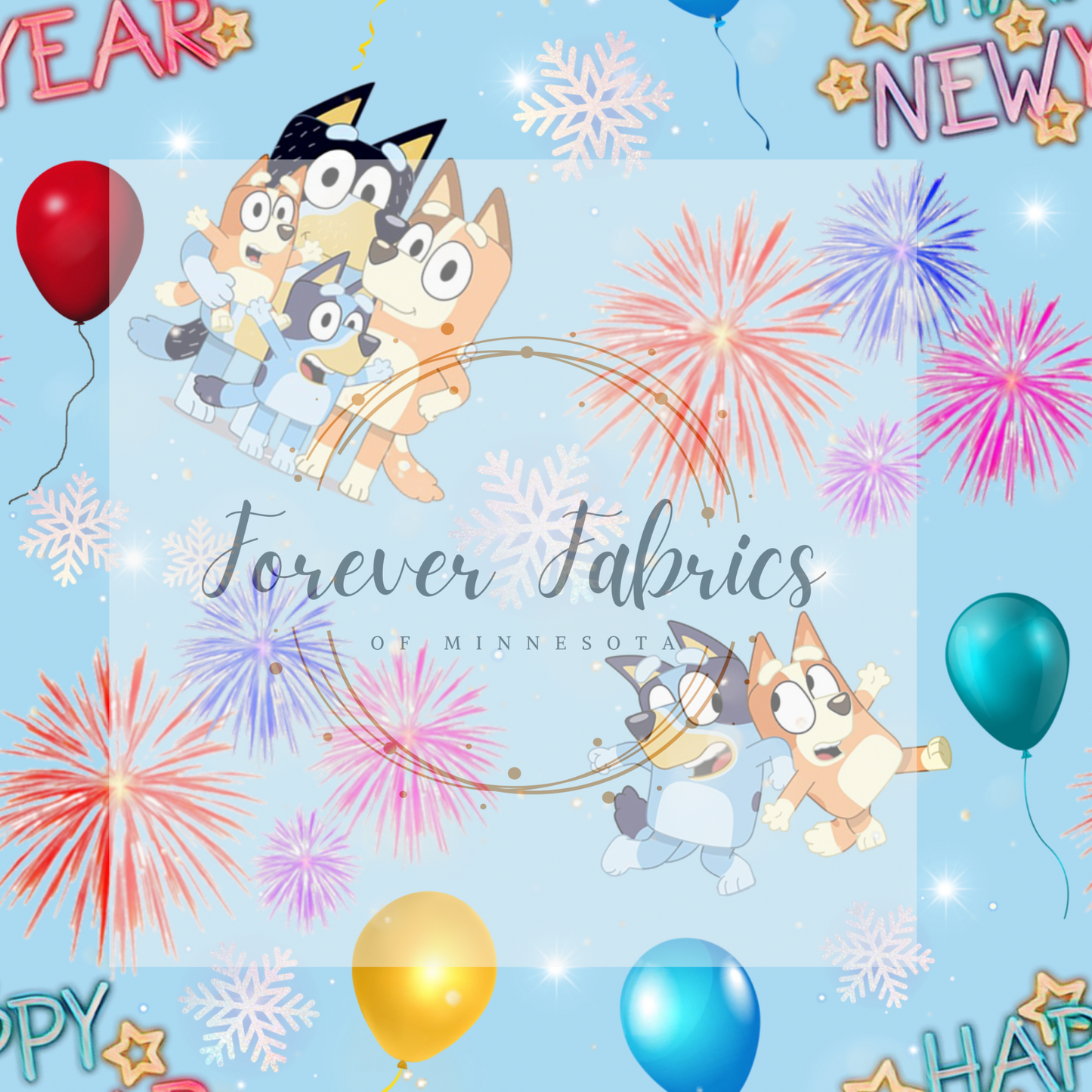 Blue’s New Year | Preorder  | Fabric By The Yard