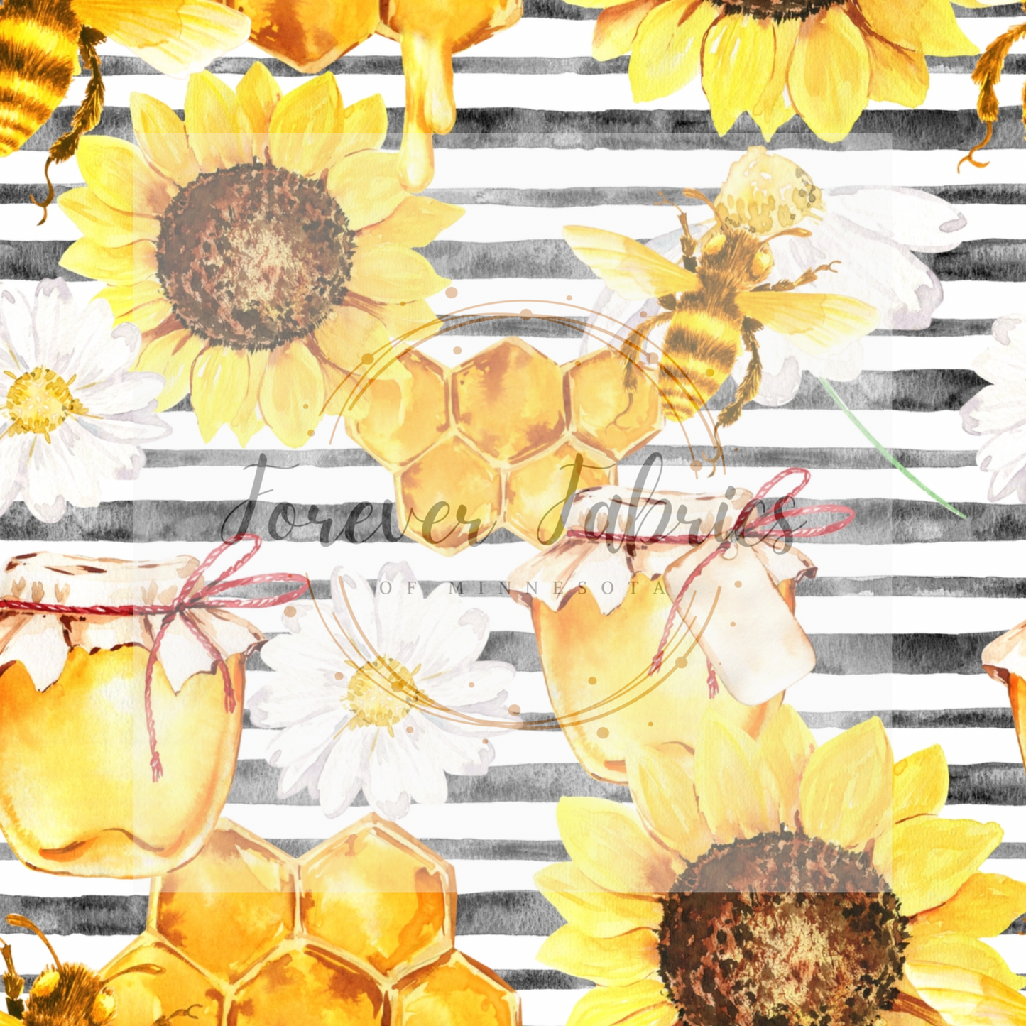 Sunflowers & Honeybees 2 |. Preorder | By The Yard