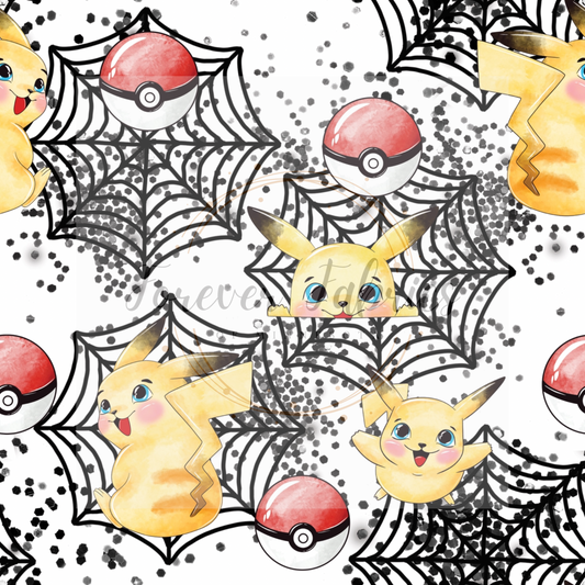 Pikachu Spider Webs | Preorder| By The Yard