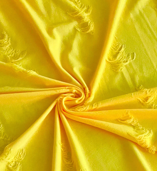 Neon Yellow | Distressed Knit