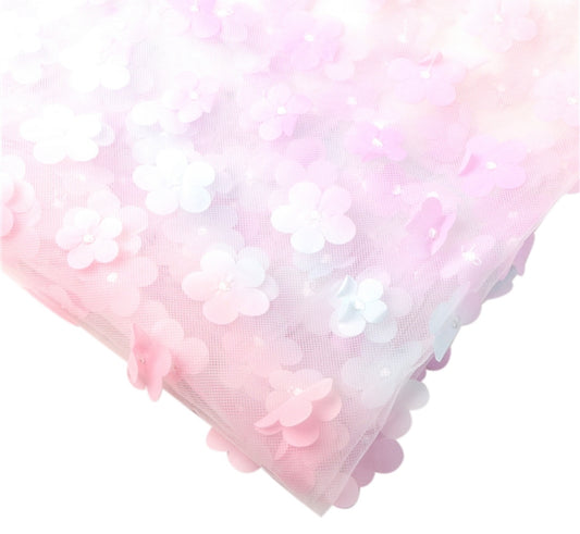 Pink Purple Blue 3D Flower | Mesh