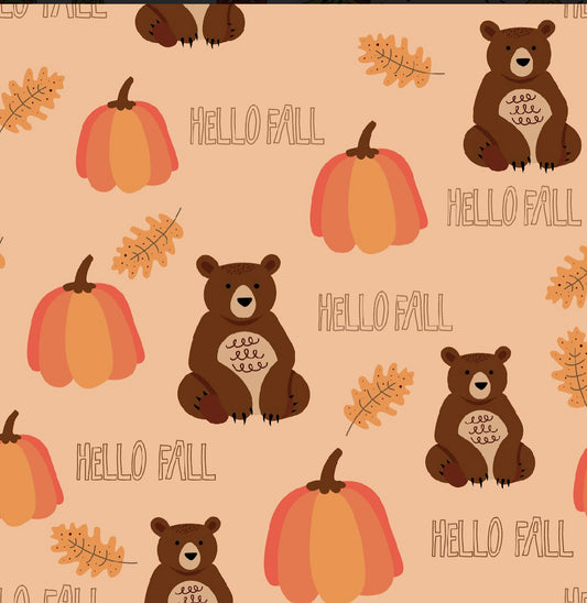 Bears & Pumpkins| Preorder | By The Yard