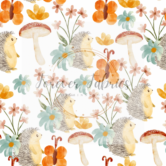 Hedge Hogs & Flowers | Preorder | By The Yard