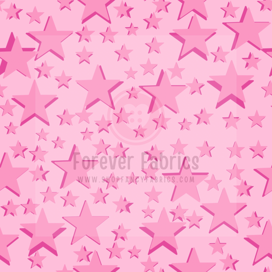 Pink Stars| Preorder | By The Yard