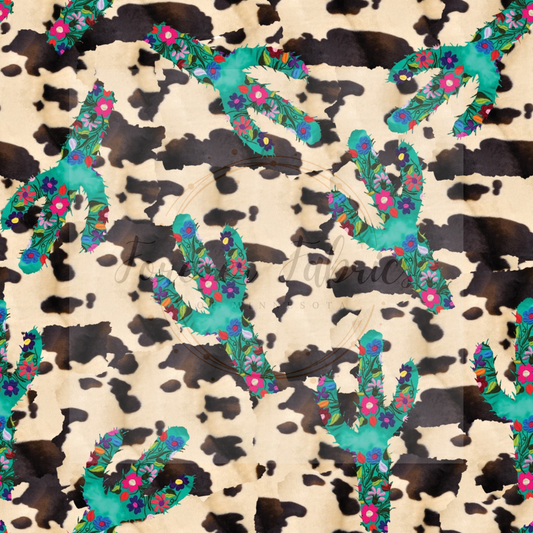 Floral Cactus | Preorder |By The Yard