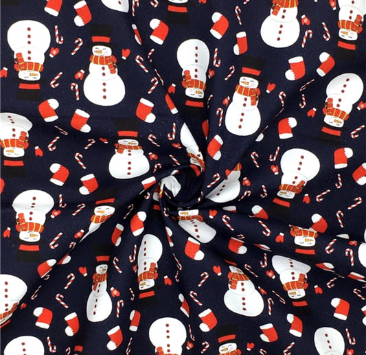 Snowmen & Stockings  |. Preorder | By The Yard