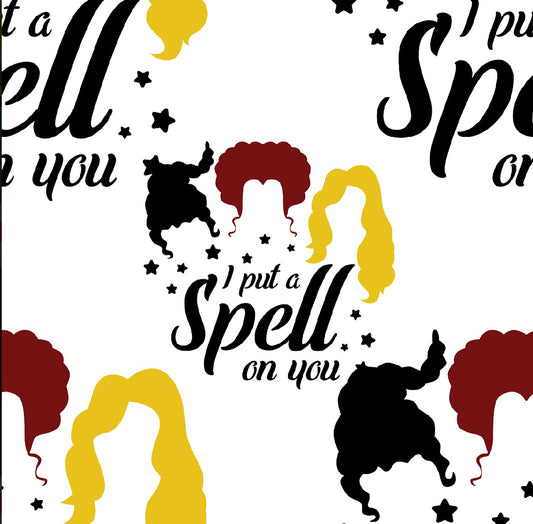 Spell on you white  |Preorder | By The Yard