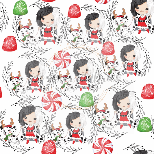 Dalmatians & peppermints | Preorder| By The Yard