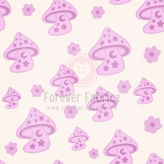 Pink Mushrooms| Preorder | By The Yard