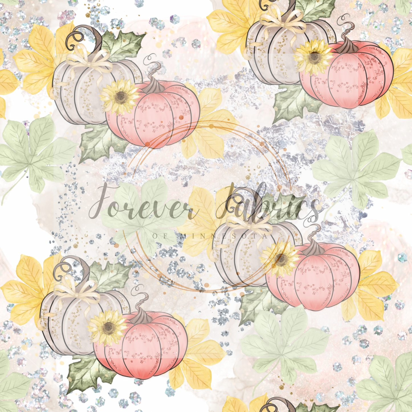 Pumpkins & Flowers | Preorder | By The Yard