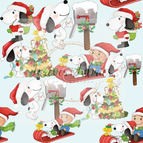 Snoopy Sledding Preorder | By The Yard