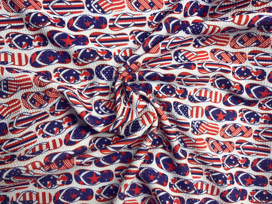 Red White & Blue Flip flops  Bullet