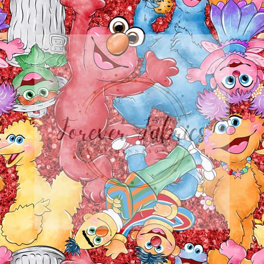 Elmo and friends | Preorder | By The Yard