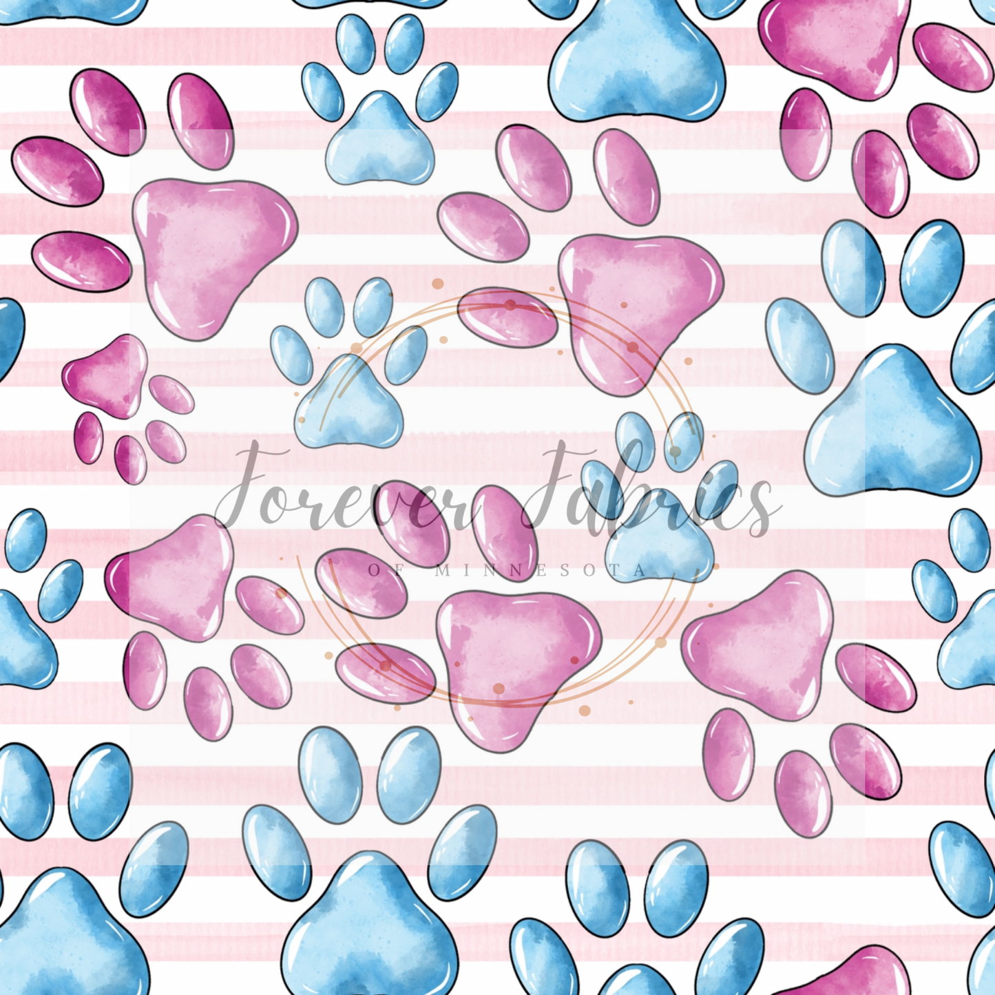 Colorful Paws | Preorder | By The Yard