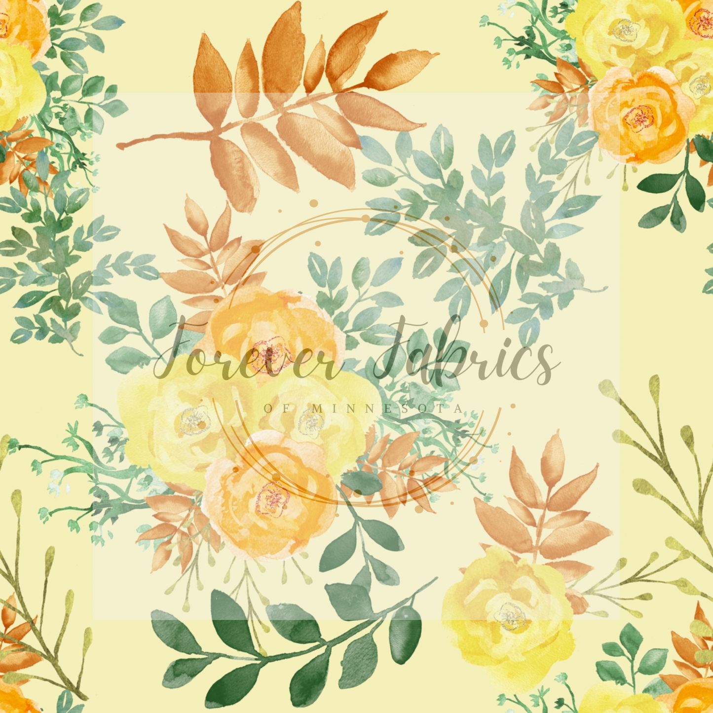 Yellow Floral | Preorder | By The Yard