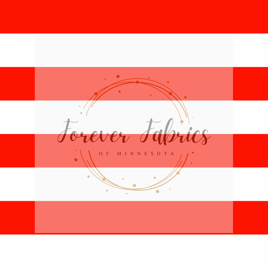 Red & White Stripes | Preorder | By The Yard