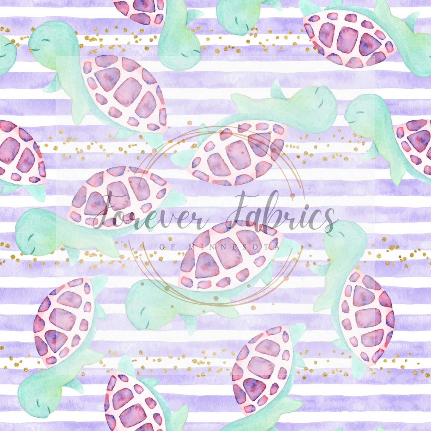 Purple turtles Striped |. Preorder | By The Yard