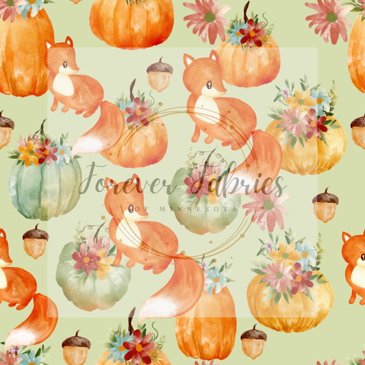 Pumpkins & Foxes | Preorder | By The Yard