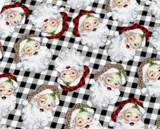 Plaid Santa|. Preorder | By The Yard