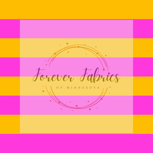 Orange & Pink Stripe | Preorder | By The Yard