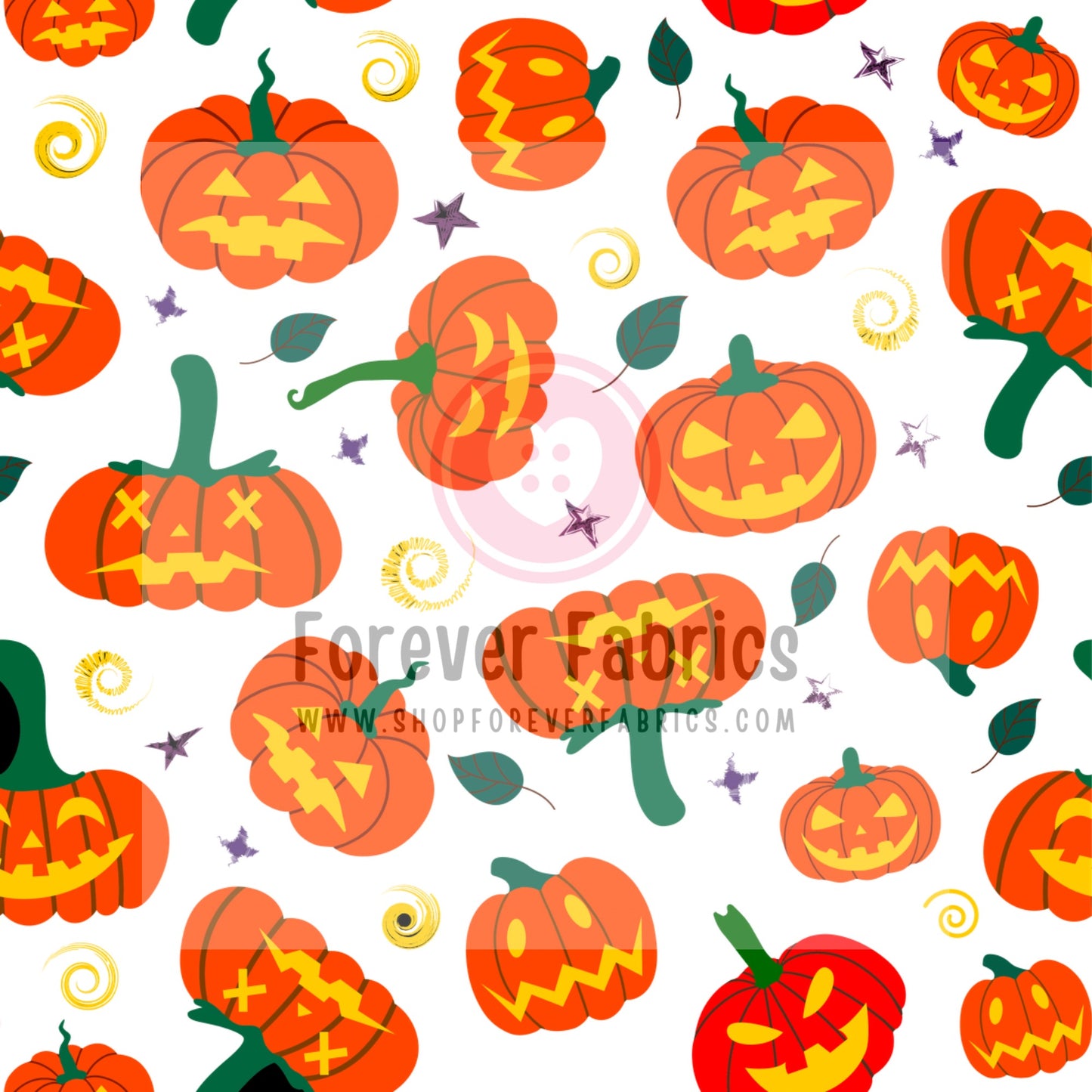 Spooky Pumpkins | Preorder | By The Yard