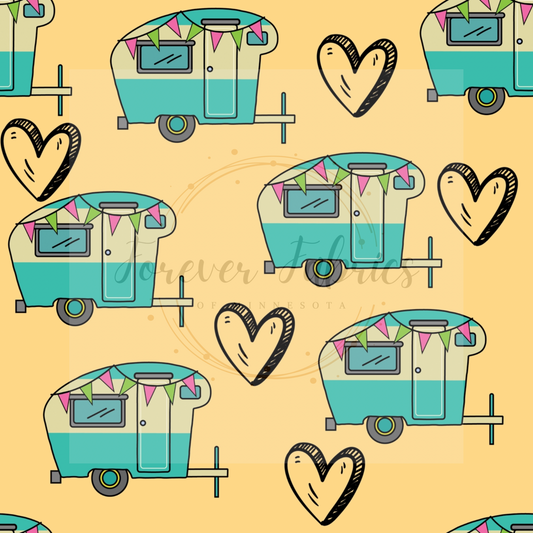 Beige Camper Love | Preorder |By The Yard
